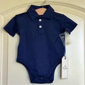 NWT Sz0-3M Classic Prep SS Polo Onesie